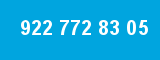 922 772 83 05 922 772 83 05